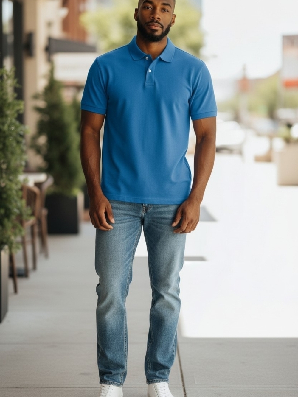 Croft & Barrow Men’s Signature Short Sleeve Polo Shirt - Size XL - EUC Blue